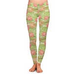 Lily Pads Ladies Leggings - 2X-Large
