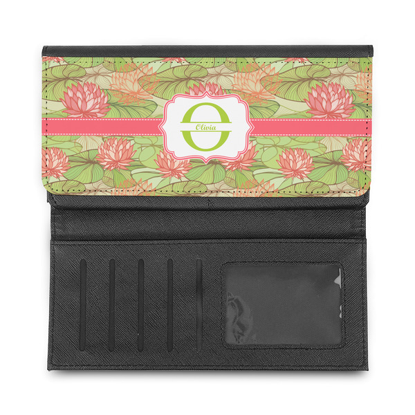 Lily Pads Ladies Wallet - Half Way Open
