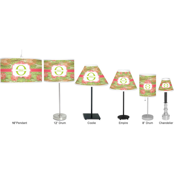 Lily Pads Lamp Full View Size Comparison