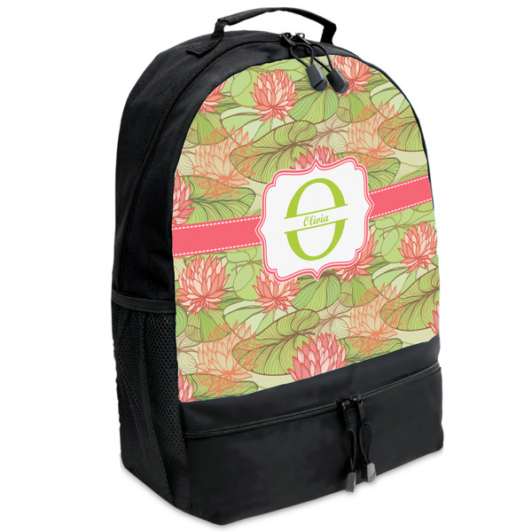 Custom Lily Pads Backpacks - Black (Personalized)