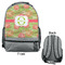 Lily Pads Large Backpack - Gray - Front & Back View