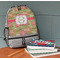 Lily Pads Large Backpack - Gray - On Desk