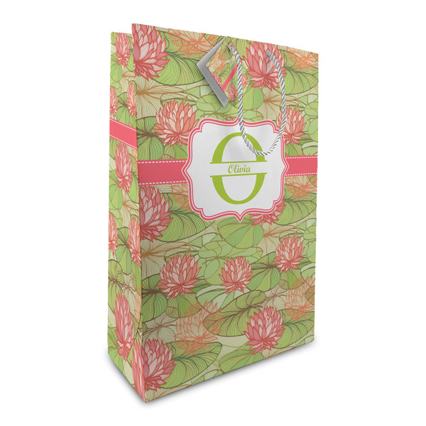 Custom Lily Pads Large Gift Bag (Personalized)
