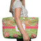 Lily Pads Large Rope Tote Bag - In Context View