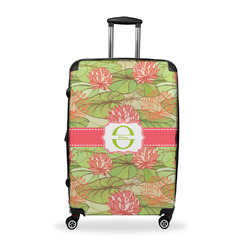 Lily Pads Suitcase - 28" Large - Checked w/ Name and Initial