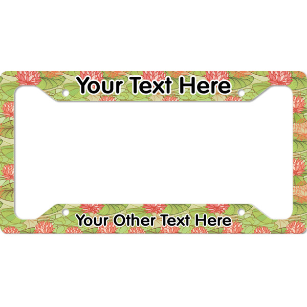 Custom Lily Pads License Plate Frame (Personalized)