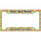 Lily Pads License Plate Frame (Personalized)