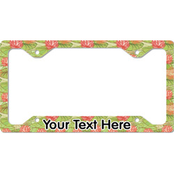 Lily Pads License Plate Frame - Style C (Personalized)