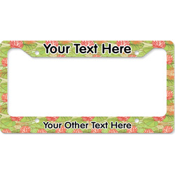 Lily Pads License Plate Frame - Style B (Personalized)