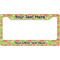 Lily Pads License Plate Frame Wide
