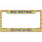 Lily Pads License Plate Frame - Style B (Personalized)