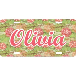 Lily Pads Front License Plate (Personalized)