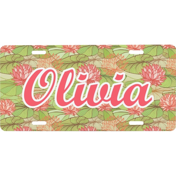 Custom Lily Pads Front License Plate (Personalized)
