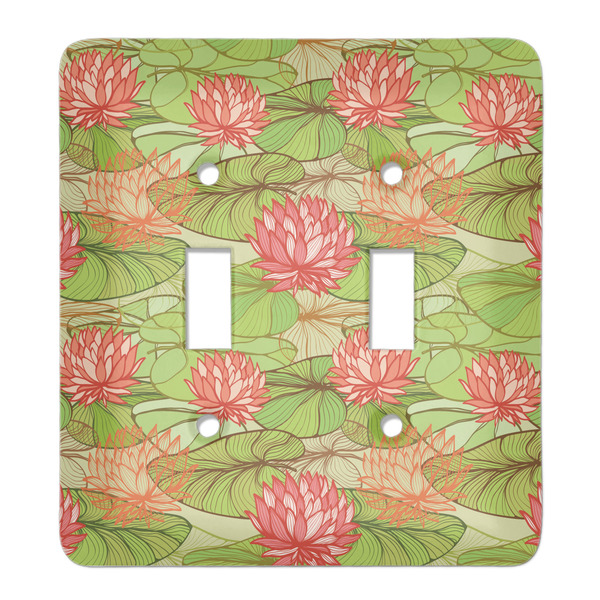 Custom Lily Pads Light Switch Cover (2 Toggle Plate)