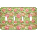 Lily Pads Light Switch Cover (4 Toggle Plate)