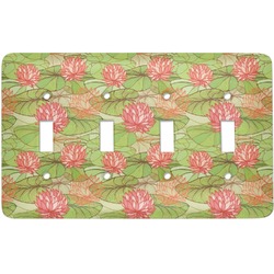 Lily Pads Light Switch Cover (4 Toggle Plate)