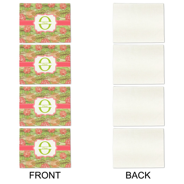 Lily Pads Linen Placemat - APPROVAL Set of 4 (single sided)