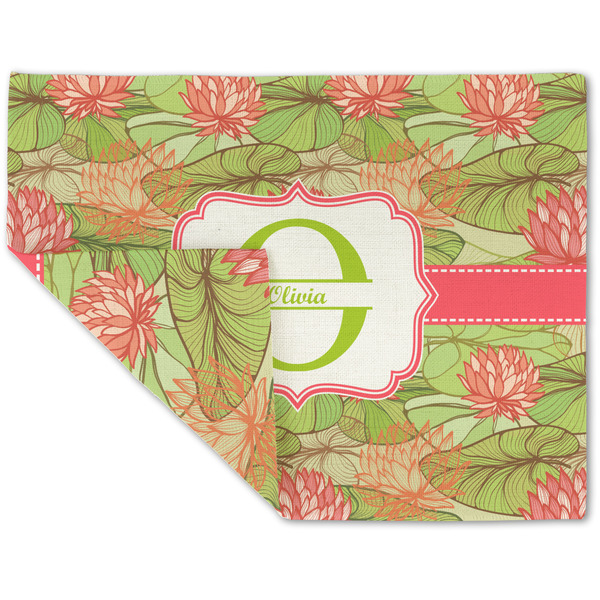 Lily Pads Linen Placemat - Folded Corner (double side)