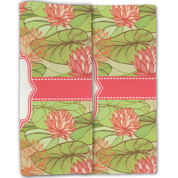 Lily Pads Linen Placemat - Folded Half (double sided)