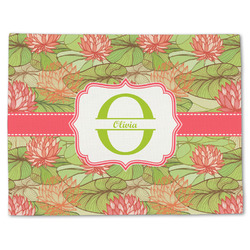 Lily Pads Single-Sided Linen Placemat - Single w/ Name and Initial