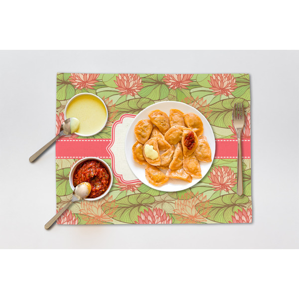 Lily Pads Linen Placemat - Lifestyle (single)