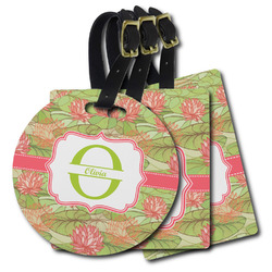 Lily Pads Plastic Luggage Tag (Personalized)