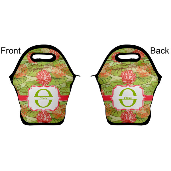 Lily Pads Lunch Bag - Front and Back