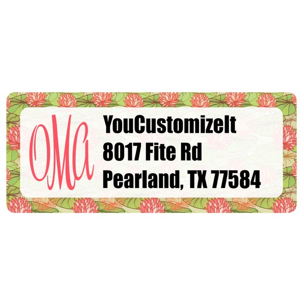 Custom Lily Pads Return Address Labels (Personalized)