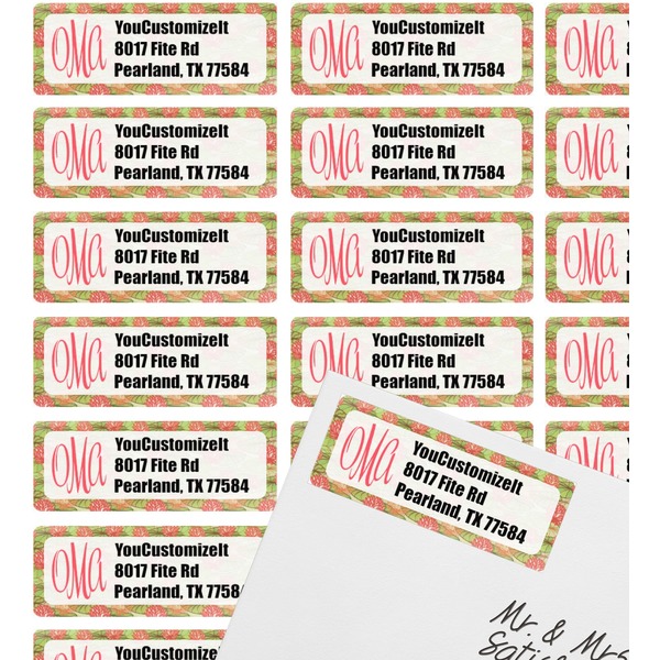 Lily Pads Mailing Label on Envelope - Multiple Labels