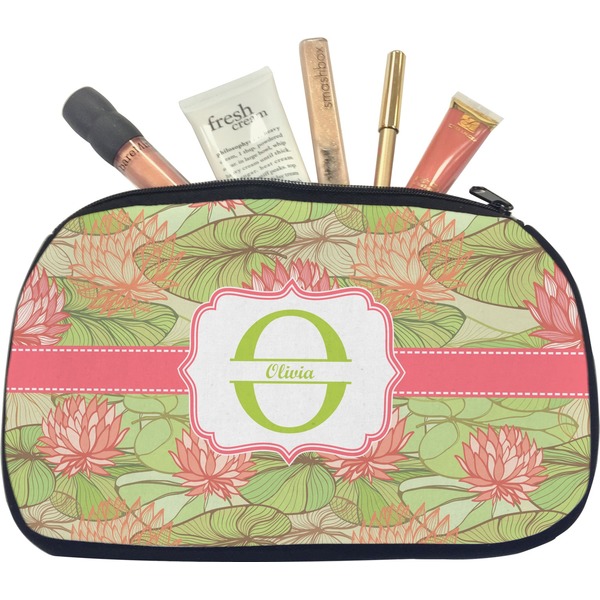 Custom Lily Pads Makeup / Cosmetic Bag - Medium (Personalized)