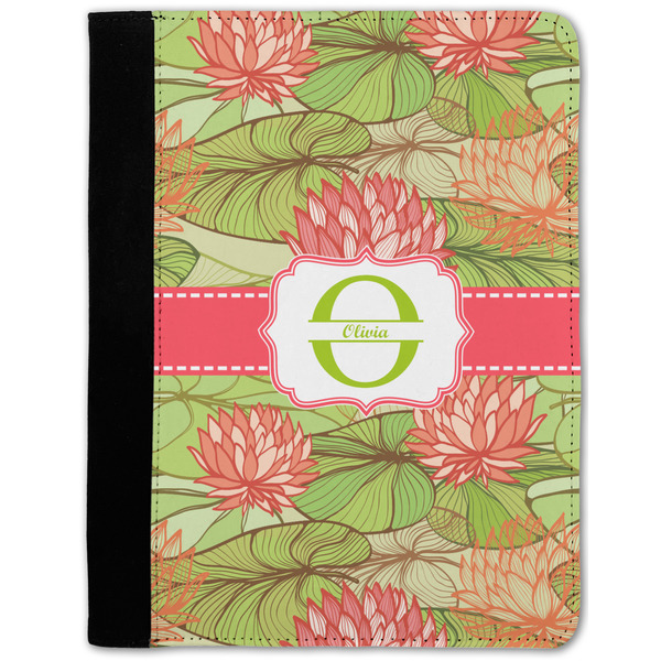 Custom Lily Pads Notebook Padfolio w/ Name and Initial