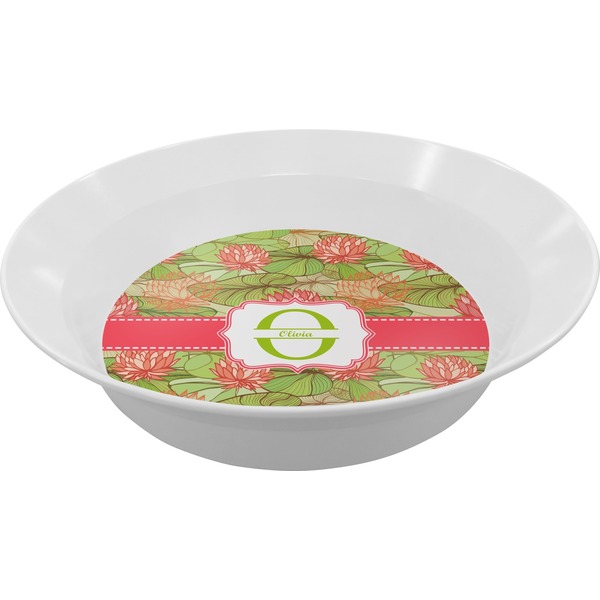Custom Lily Pads Melamine Bowl (Personalized)