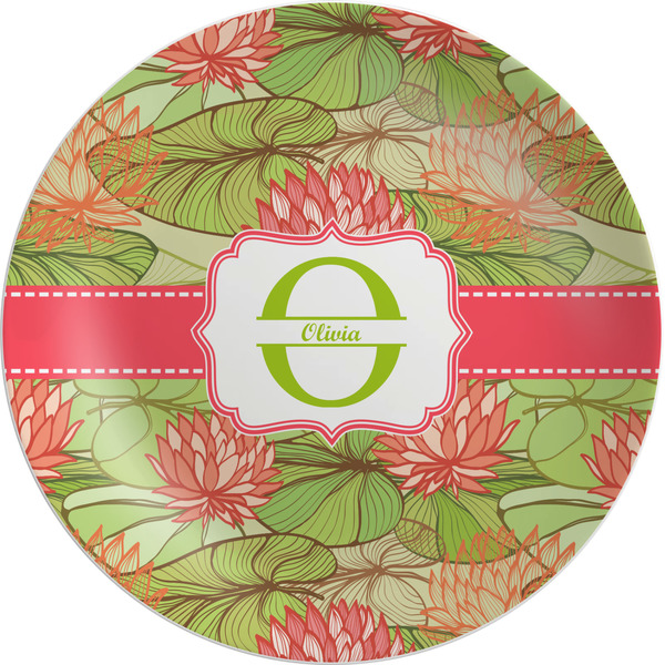 Custom Lily Pads Melamine Salad Plate - 8" (Personalized)