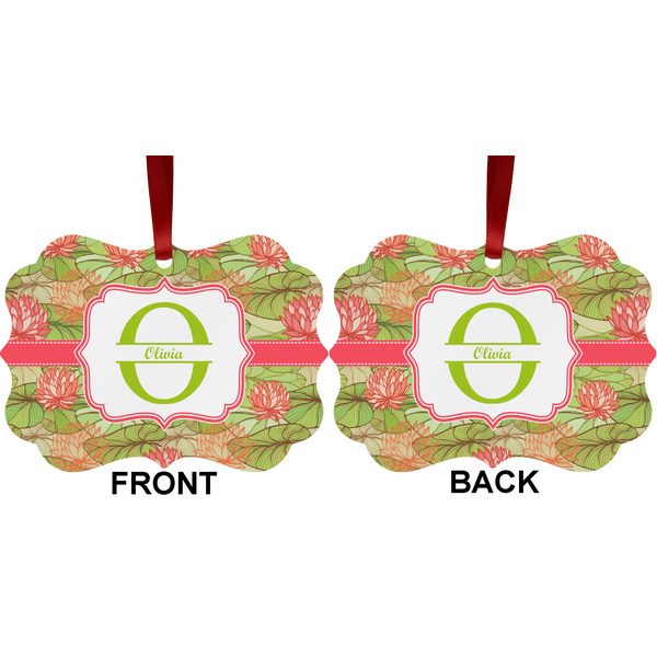 Lily Pads Metal Benilux Ornament - Front and Back (APPROVAL)