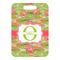 Lily Pads Metal Luggage Tag - Front Without Strap