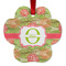 Lily Pads Metal Paw Ornament - Front