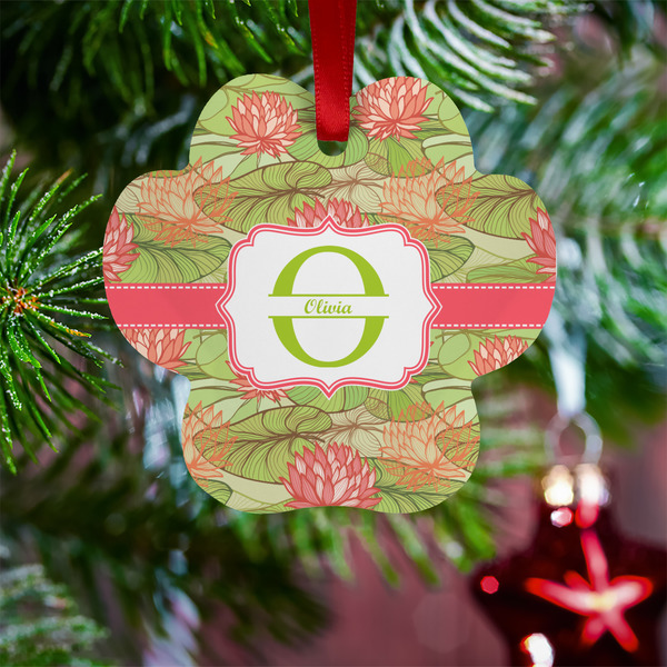 Lily Pads Metal Paw Ornament - Lifestyle