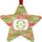 Lily Pads Metal Star Ornament - Double Sided w/ Name and Initial