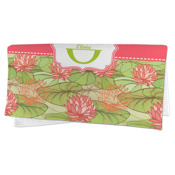 Lily Pads Microfiber Dish Rag - FOLDED (half)