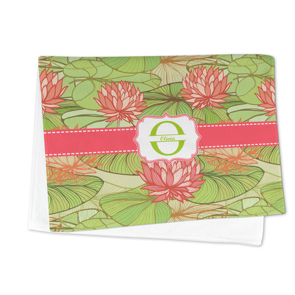 Lily Pads Microfiber Dish Towel - FOLDED HALF