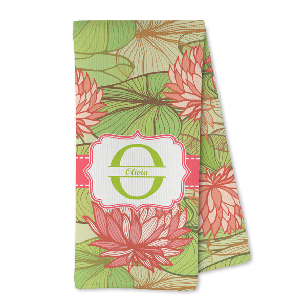 Custom Lily Pads Kitchen Towel - Microfiber (Personalized)