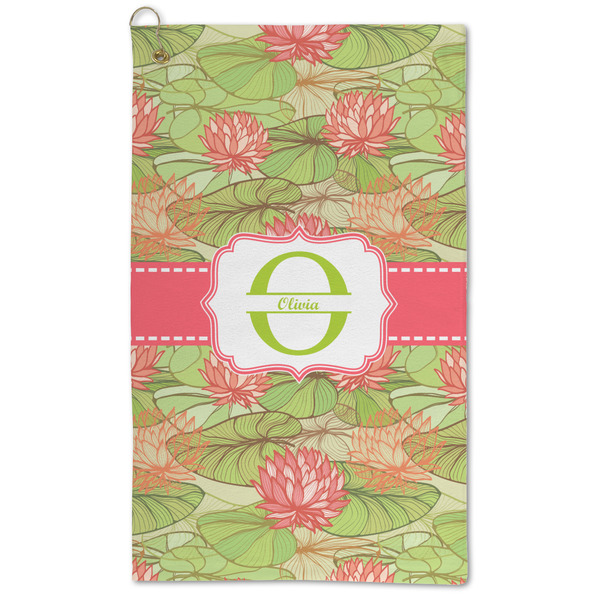 Custom Lily Pads Microfiber Golf Towel (Personalized)