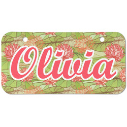 Lily Pads Mini/Bicycle License Plate (2 Holes) (Personalized)