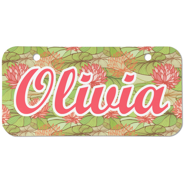 Custom Lily Pads Mini/Bicycle License Plate (2 Holes) (Personalized)
