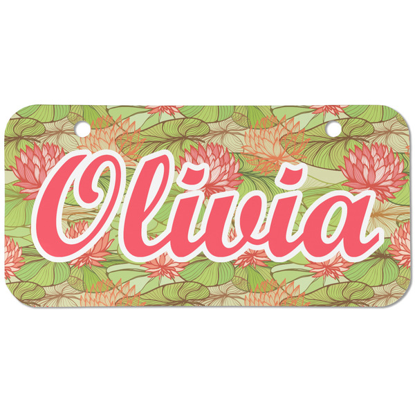 Lily Pads Mini Bicycle License Plate - Two Holes