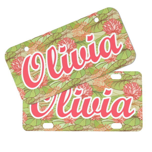 Lily Pads Mini License Plates - MAIN (4 and 2 Holes)