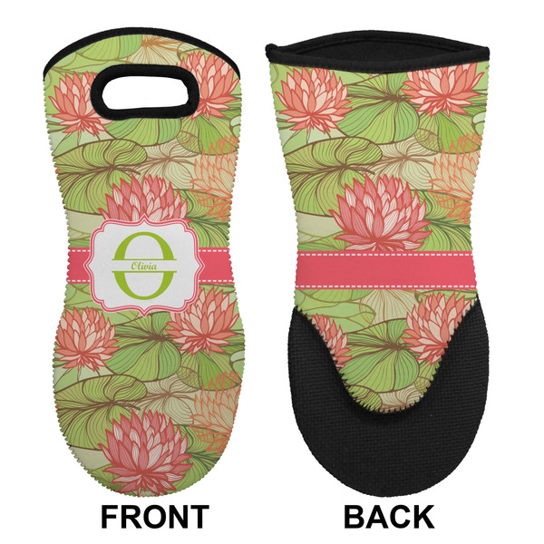 Lily Pads Neoprene Oven Mitt (Front & Back)
