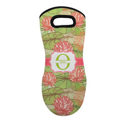 Lily Pads Neoprene Oven Mitt - Single w/ Name and Initial