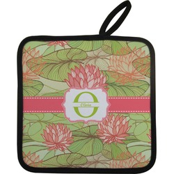 Lily Pads Pot Holder w/ Name and Initial