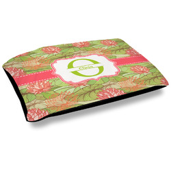 Lily Pads Dog Bed w/ Name and Initial
